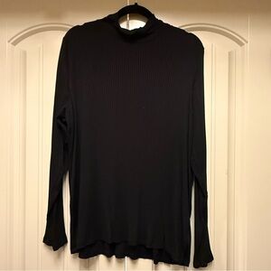 Rachel Zoe Ribbed Long Sleeve Mock Neck